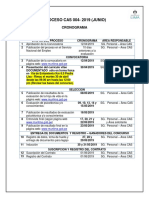 Cronograma JUNIO 2019 - Administrativos