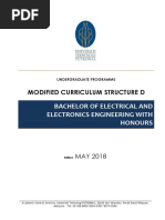 Modified Curriculum Structure D