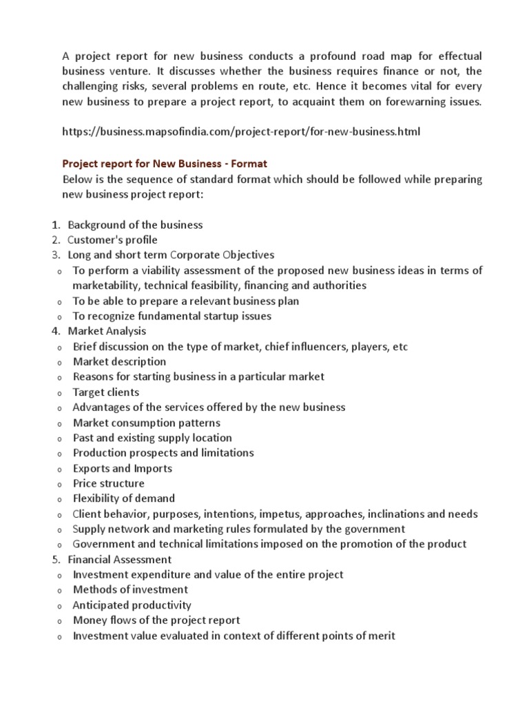 New Business Project Report Guide | PDF | Banks | Interest