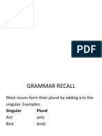 Grammar Recall