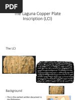 The Laguna Copper Plate Inscription (LCI)