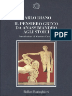 C. Diano - Il Pensiero Greco Da Anassimandro Agli Stoici PDF