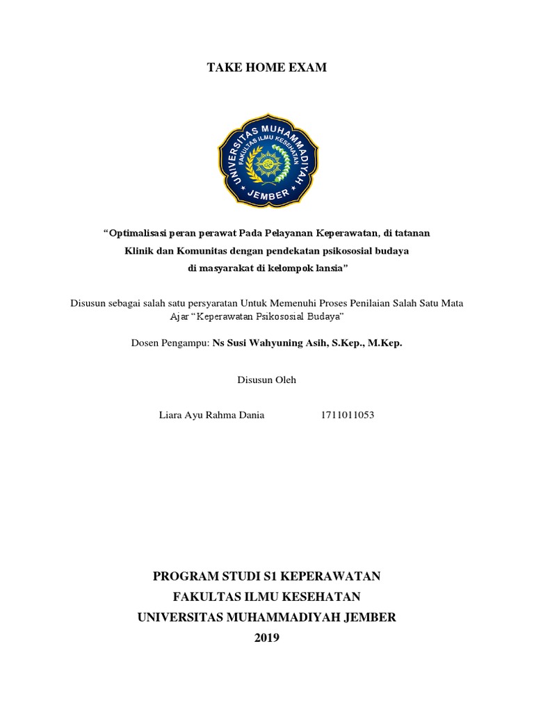 Take Home Exam | PDF