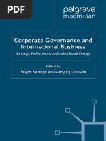 Corporate Governance and International Business