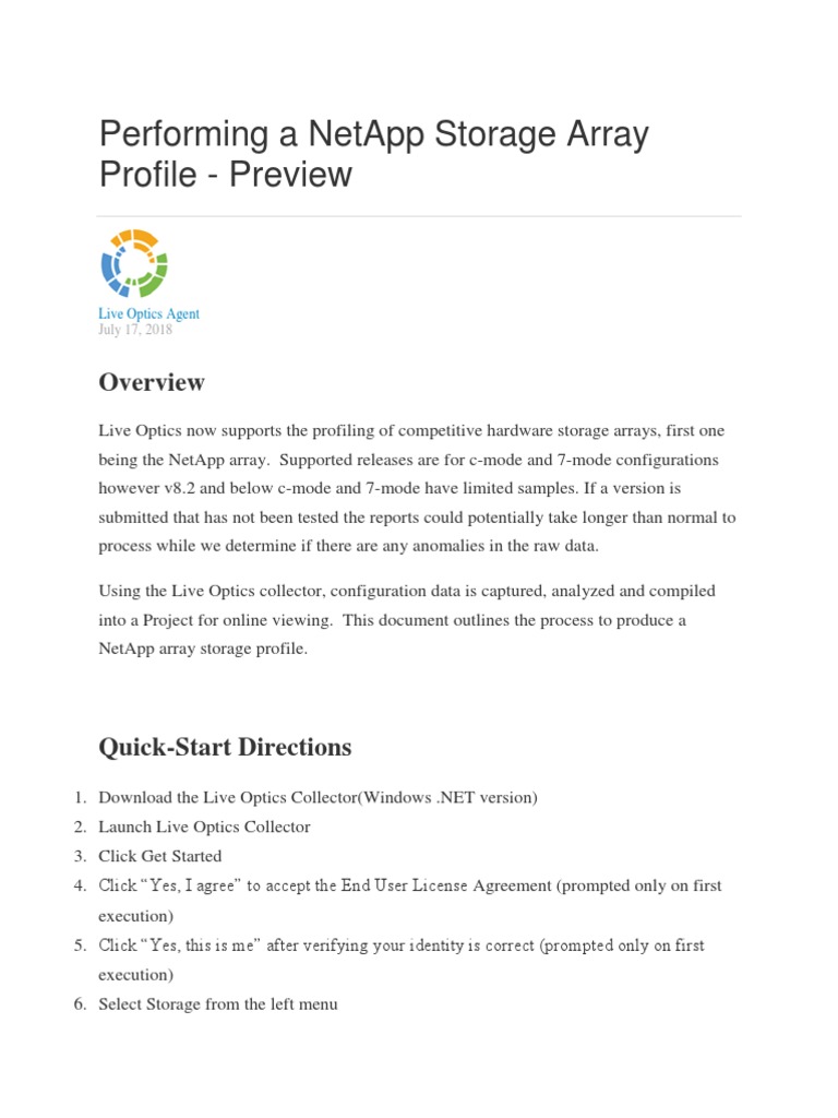 NetApp Storage Profiling Guide | PDF | World Wide Web | Internet & Web
