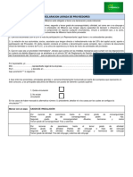 REG-MIB-717 Declaración Jurada Proveedor Persona Jurídica