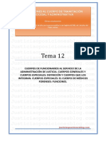 Tema 12 - Los Funcionarios de La Administración de Justicia PDF