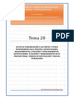 Tema 28T - Actos de Comunicación A Las Partes PDF