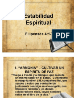 Estabilidad Espiritual.....