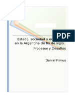 Daniel Filmus - Estado Sociedad y Educacion en la Argentina