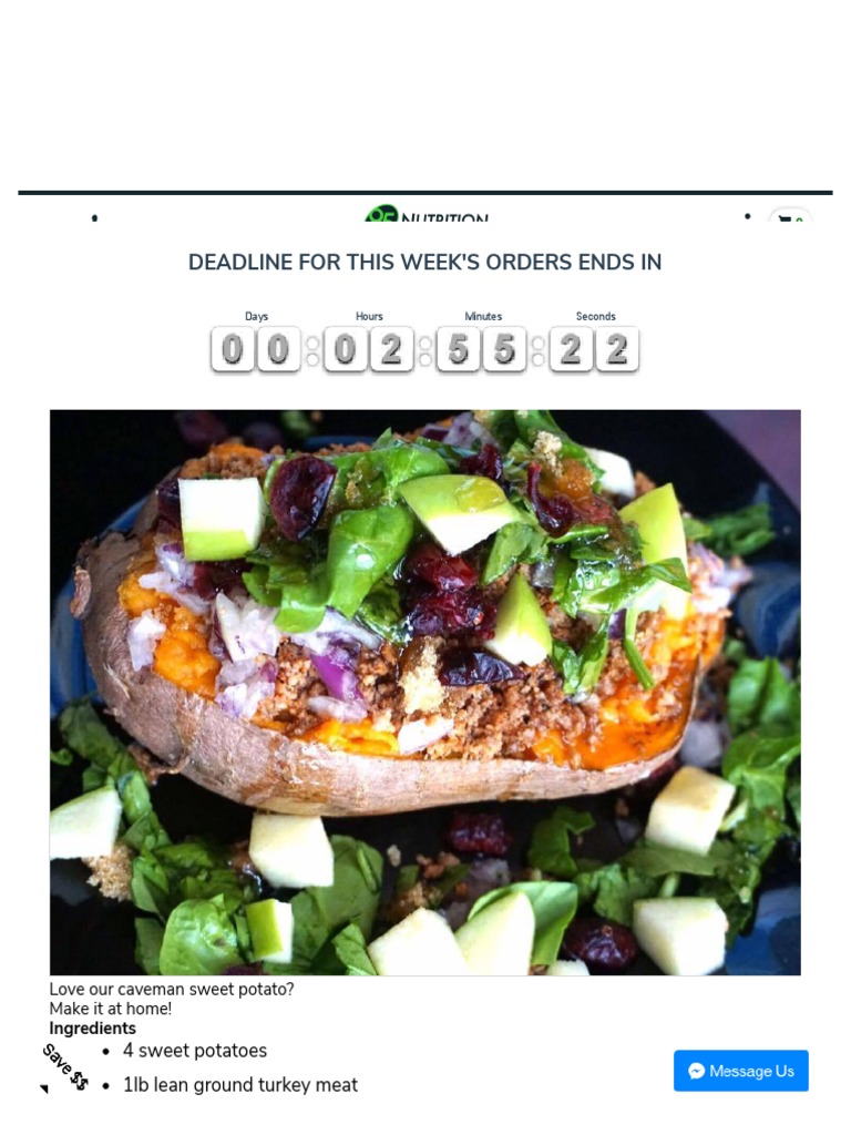 The Caveman Sweet Potato 95 Nutrition Buffalo, NY PDF Sweet