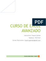 Temario Excel Avanzado 2019