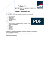 Trabajo de Investigación N°2 TALLER DE INTERPRETACION DE PLANOS Y CUBICACION ECO120