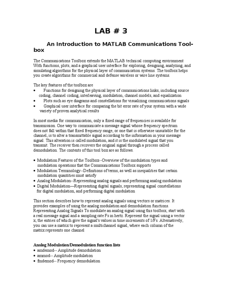 Lab3 6 | PDF | Frequency Modulation | Modulation