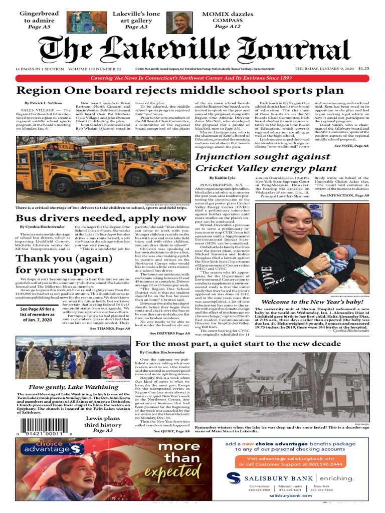 The Lakeville Journal January 9 2020 PDF Business Nature