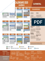 Calendario Académico Cuatrimestral 2020