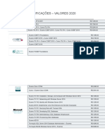 CERTIFICAÇÕES – VALORES 2020 - pp09