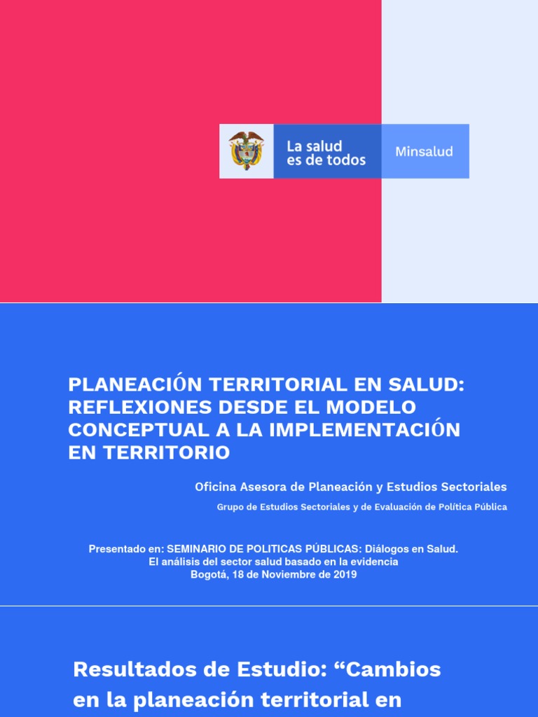 Presentacion Planeacion Territorial en Salud MAITE | PDF | Politica ...