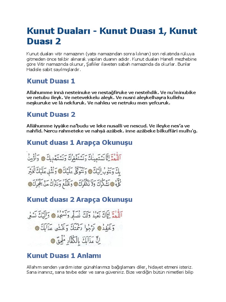 Kunut Dualari