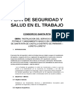 Plan de Seguridad y Salud en El Trabajo Santa Rita Ok