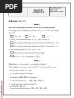 Devoir de Synthèse N°1 (Corrigé) - Math - 2ème SC (2009-2010) MR Samaali Ali