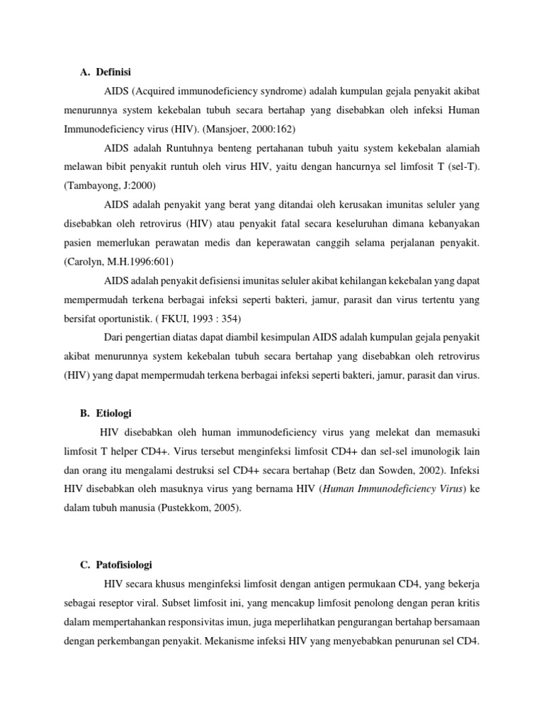 Askep Hiv Aids Pada Anak | PDF