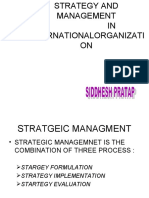 Strategy and Management 4th Sem
