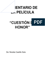 Comentario de Cuestion de Honor