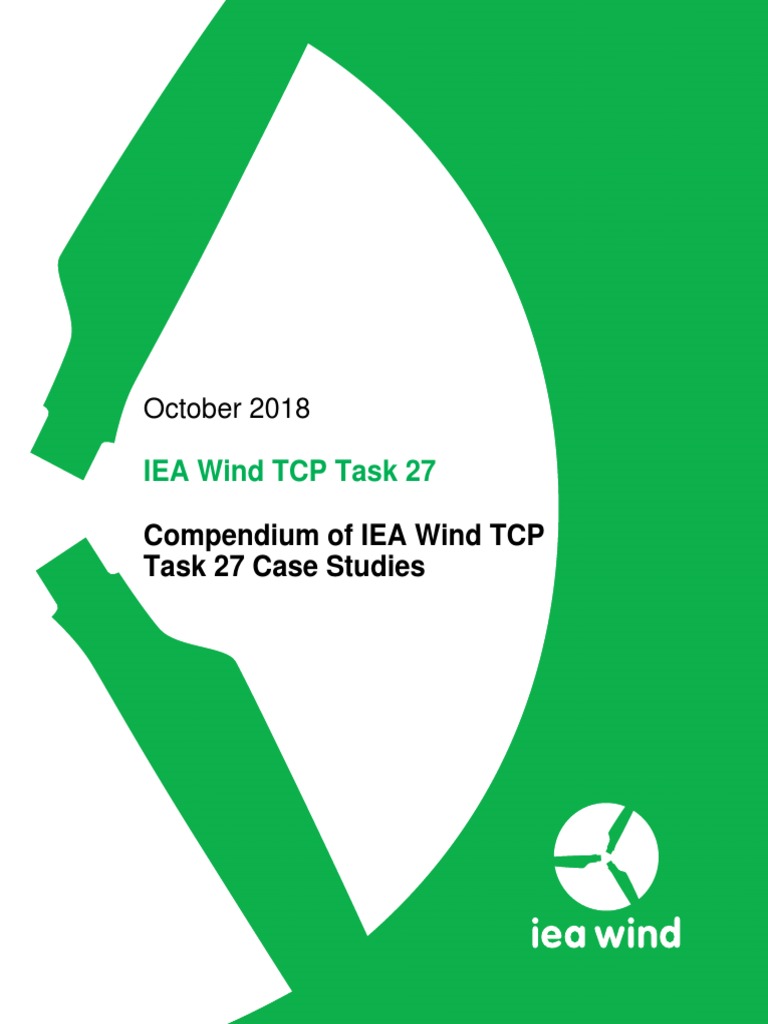 Iea Wind Task 27 Technical Report Case Studies 2018 Computational Fluid Dynamics International Energy Agency
