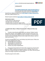 45+ Contoh Soal Latihan UN Bahasa Indonesia SD + Kunci Jawaban (Paket 3)