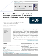 Lumbar Spine MRI Axial Loading in Patients With de