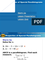 6 4properties of Special Parallelograms - PPSX