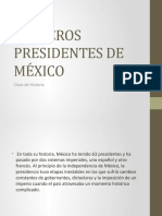 PRIMEROS PRESIDENTES DE MÉXICO