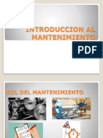 INTRODUCCION AL MANTENIMIENTO