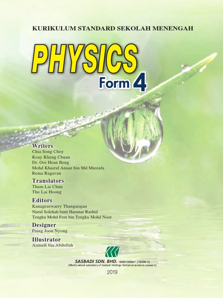 Physics Form 4 Preliminaries | PDF | Science, Technology, Engineering ...