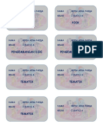 Label Buku Anak SD