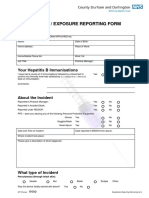 Needlestick Reporting Monitoring Form