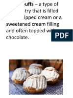 Cream Puffs - A Type of Light Pastry
