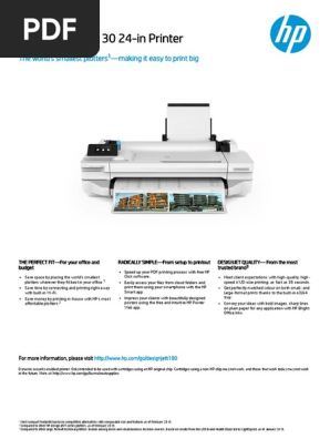 hp designjet t130 datasheet