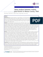 Temporal Correlation Analysis Between Malaria