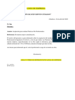 Carta de Aceptacion