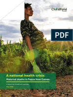 ChildFund Report - A National Health Crisis-Maternal Deaths in Papua New Guinea