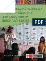 Cómo Organizamos y Planificamos El Trabajo en Una Escuela de Educación Primaria Intercultural Bilingüe