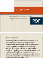 Plan Operativo.