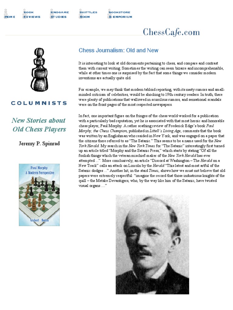 Loius Paulsen | Download Free PDF | Chess Openings | Traditional Board ...
