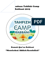 Buku Panduan Tahfizh Camp Rabbani 2019