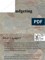 Budgeting: Presented By: Ankit Kamal Akhilesh Rai Aakash Mishra Brijesh