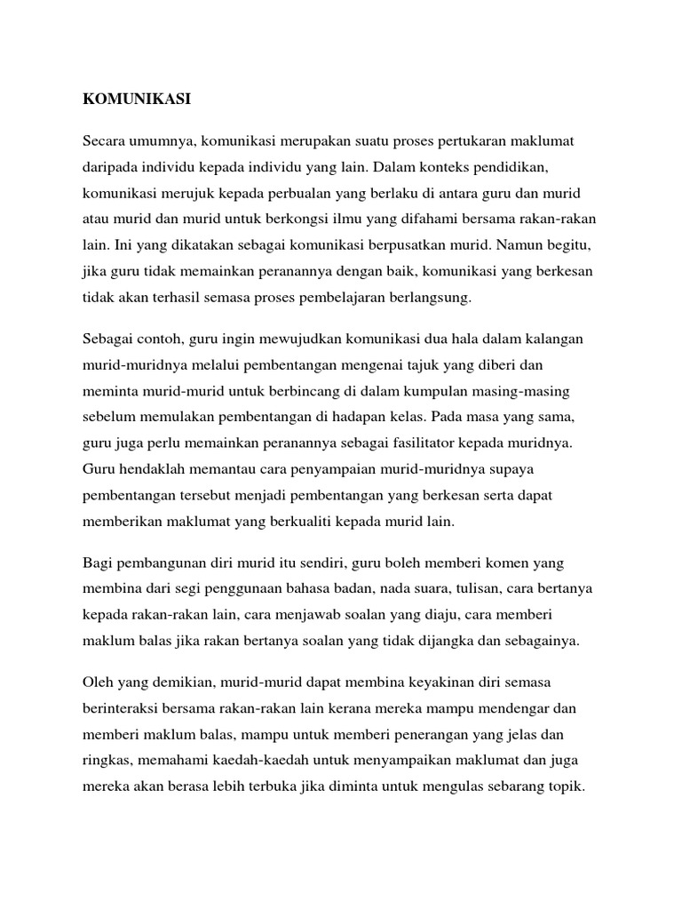 Bacaan Komunikasi Pdf