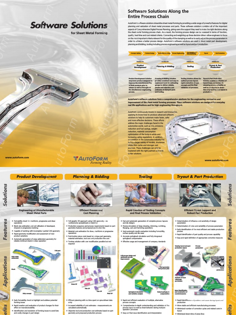 AutoForm Software Solutions en PDF | PDF | Computer Aided Design ...