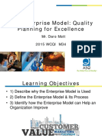 The Enterprise Model Quality Planning For Excellence Slides